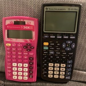 two graphing calculators